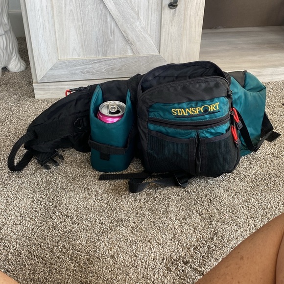 STANSPORT 2 BOTTLE CARRIER FANNY WAIST PACK Outdoor Hiking Camping Travel - Picture 5 of 12